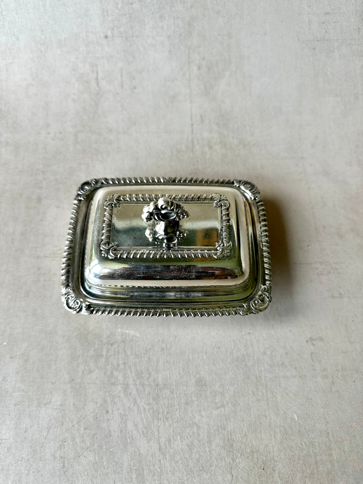 Silver Plated Butter Dish