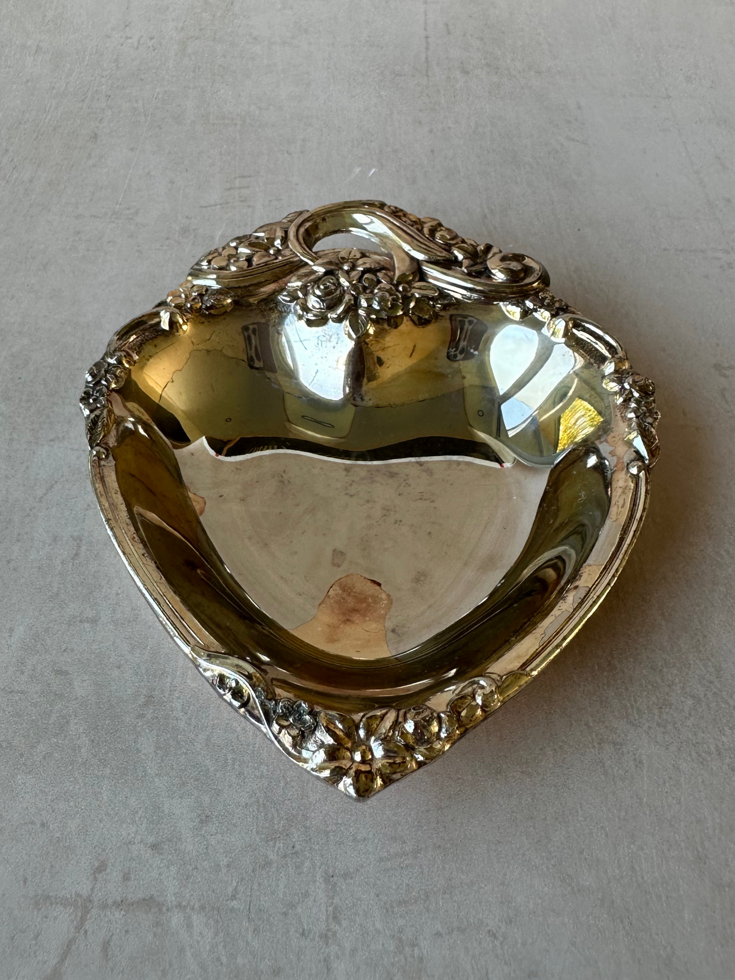 Heart Shaped Silver Trinket Dish