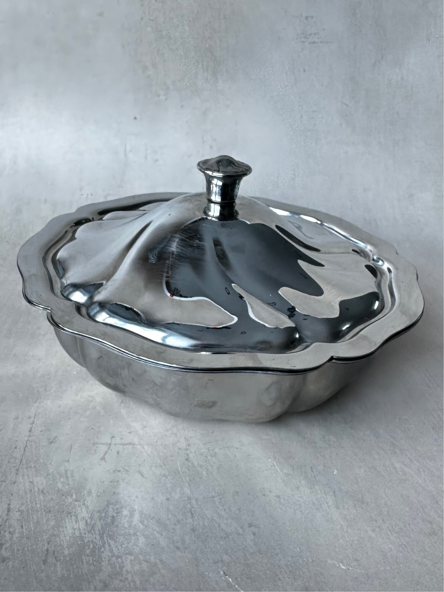 Vintage Letang Remy Stainless Steel Soupiere or Vegetable Bowl with Lid 18/10