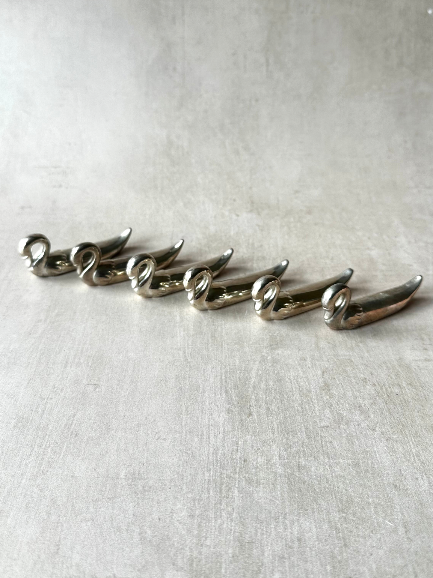 Silver Plated Swan Knife Rest