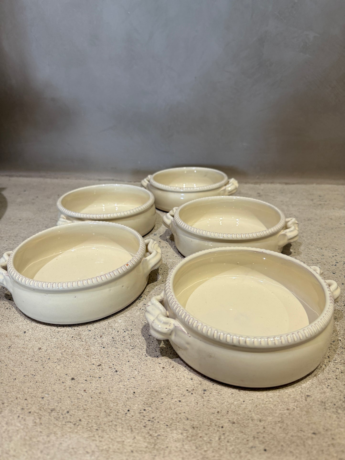Set of Five Italian-made Terracotta Ramekins