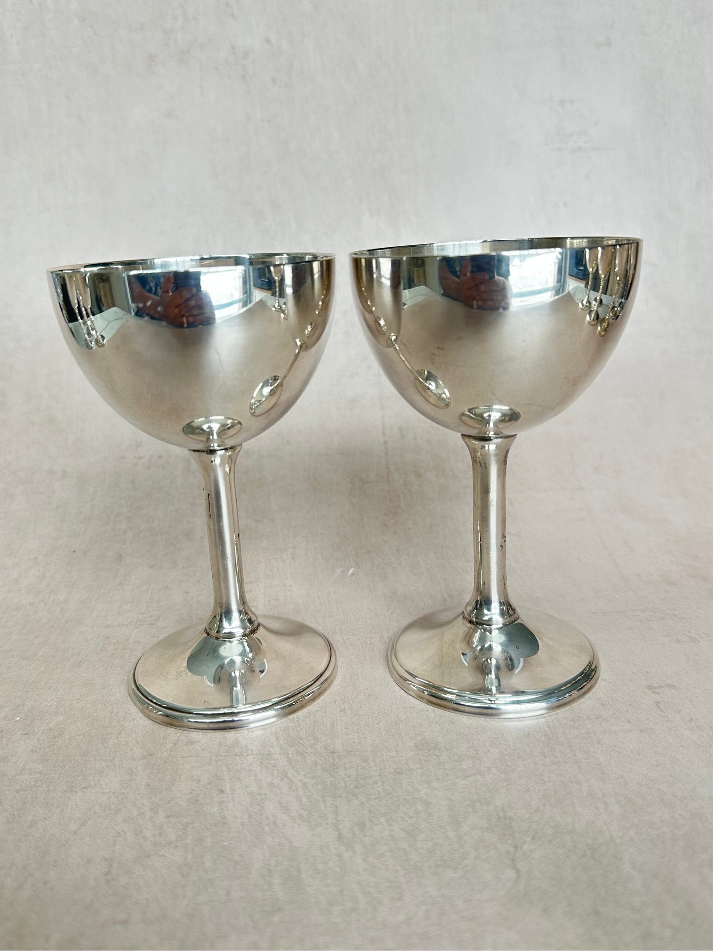 Set of Silver Plated Goblets