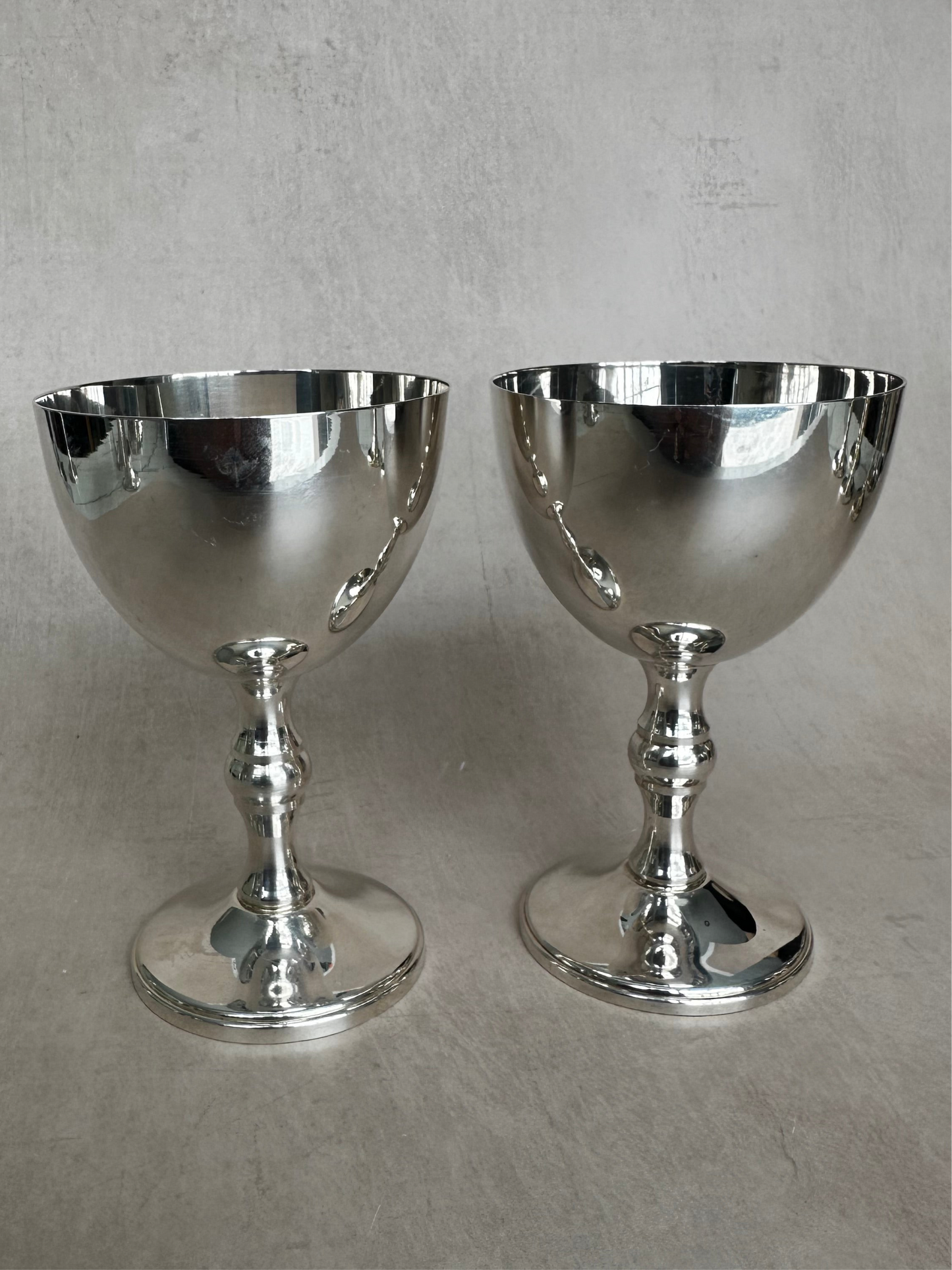 Set of Silver Plated Goblets