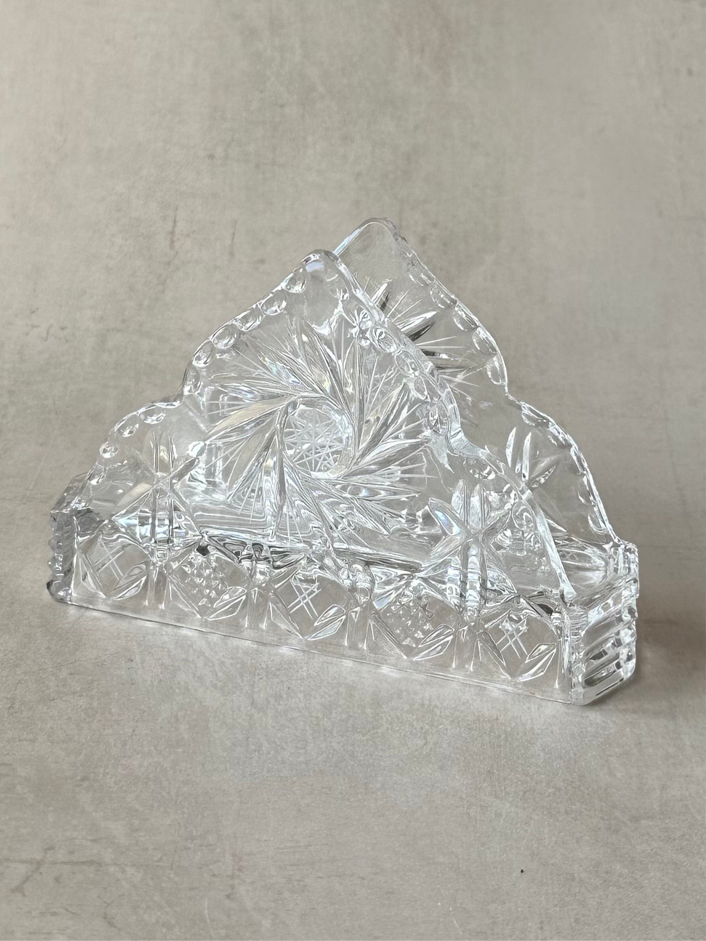 Porte-serviettes en cristal