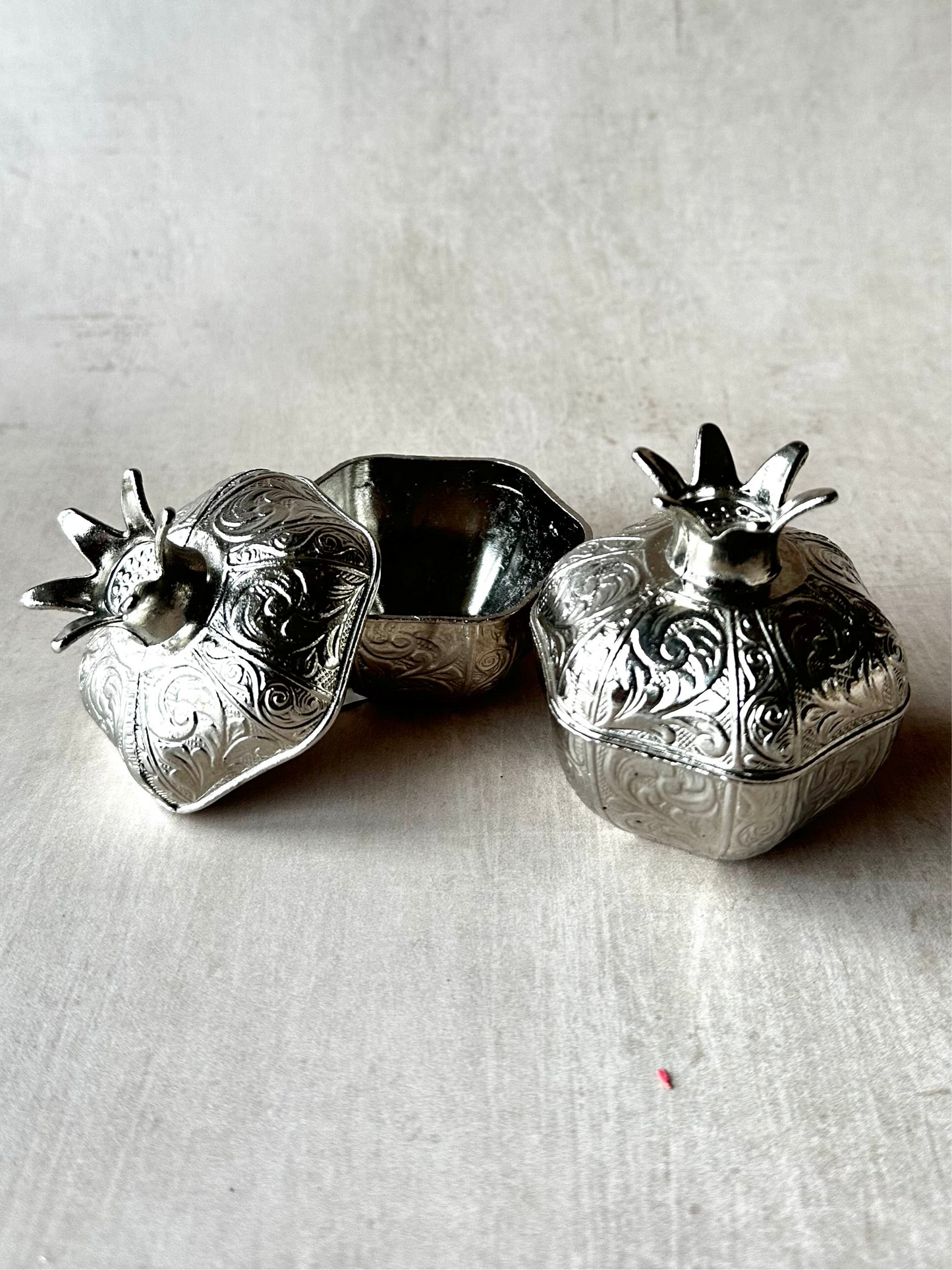 Vintage Pomegranate Salt and Pepper cellar