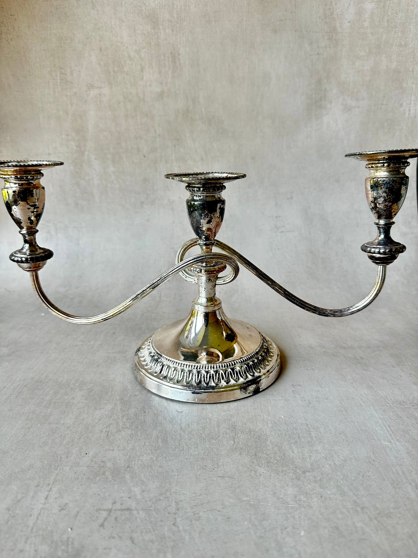 Vintage Sheffield Reproduction Silver Candelabra