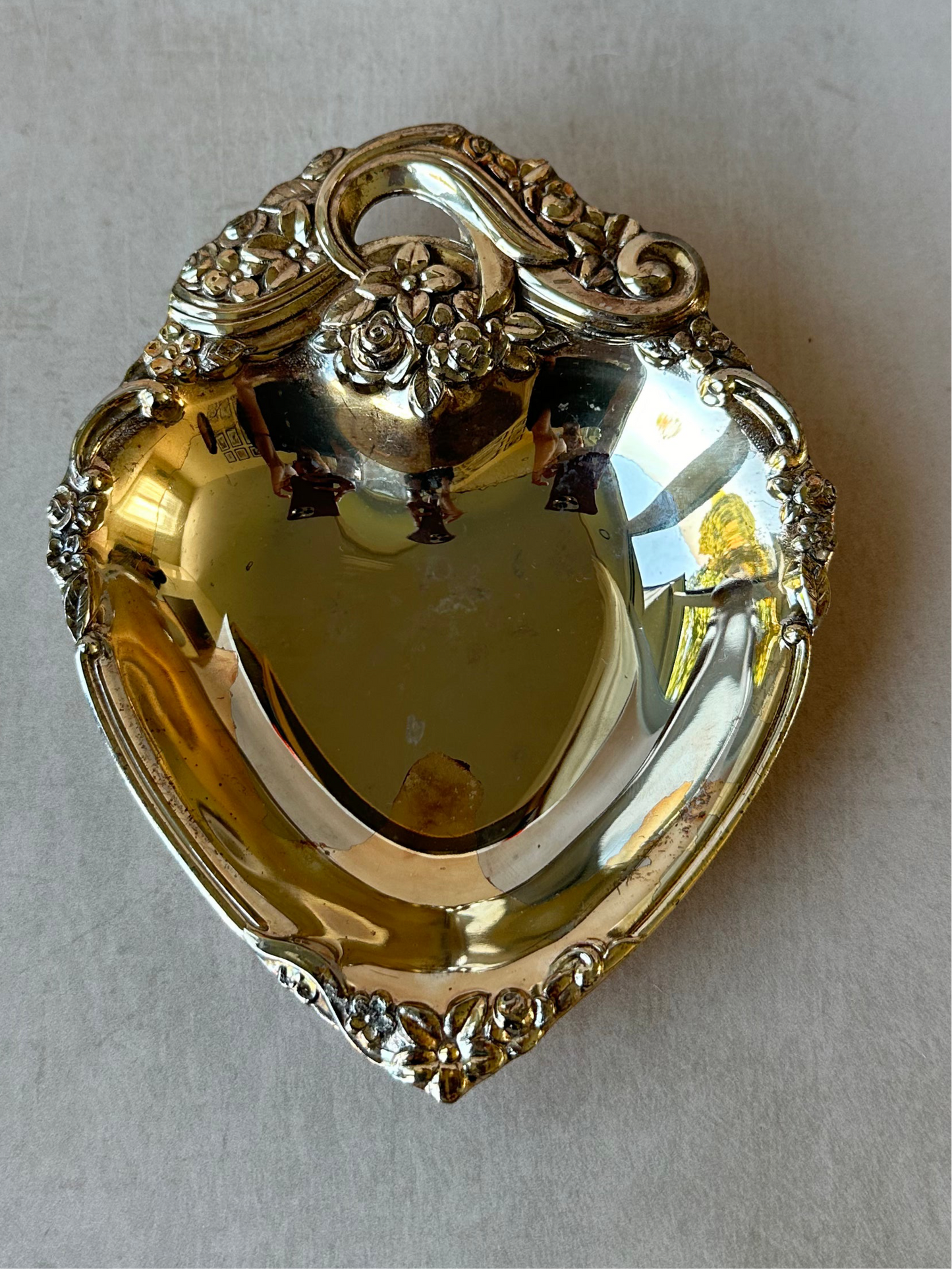 Heart Shaped Silver Trinket Dish