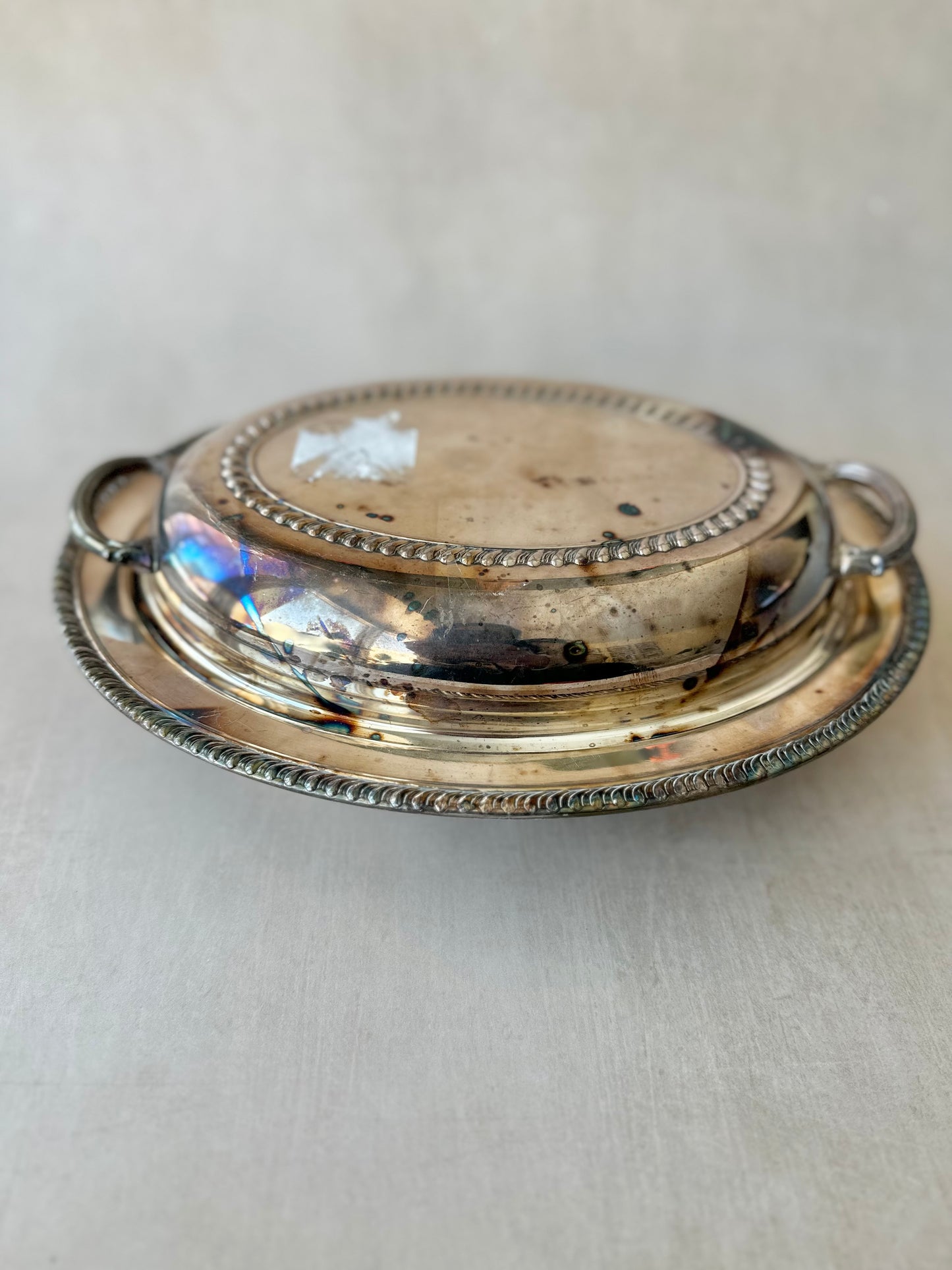 Victorian Style Lidded Serving Platter