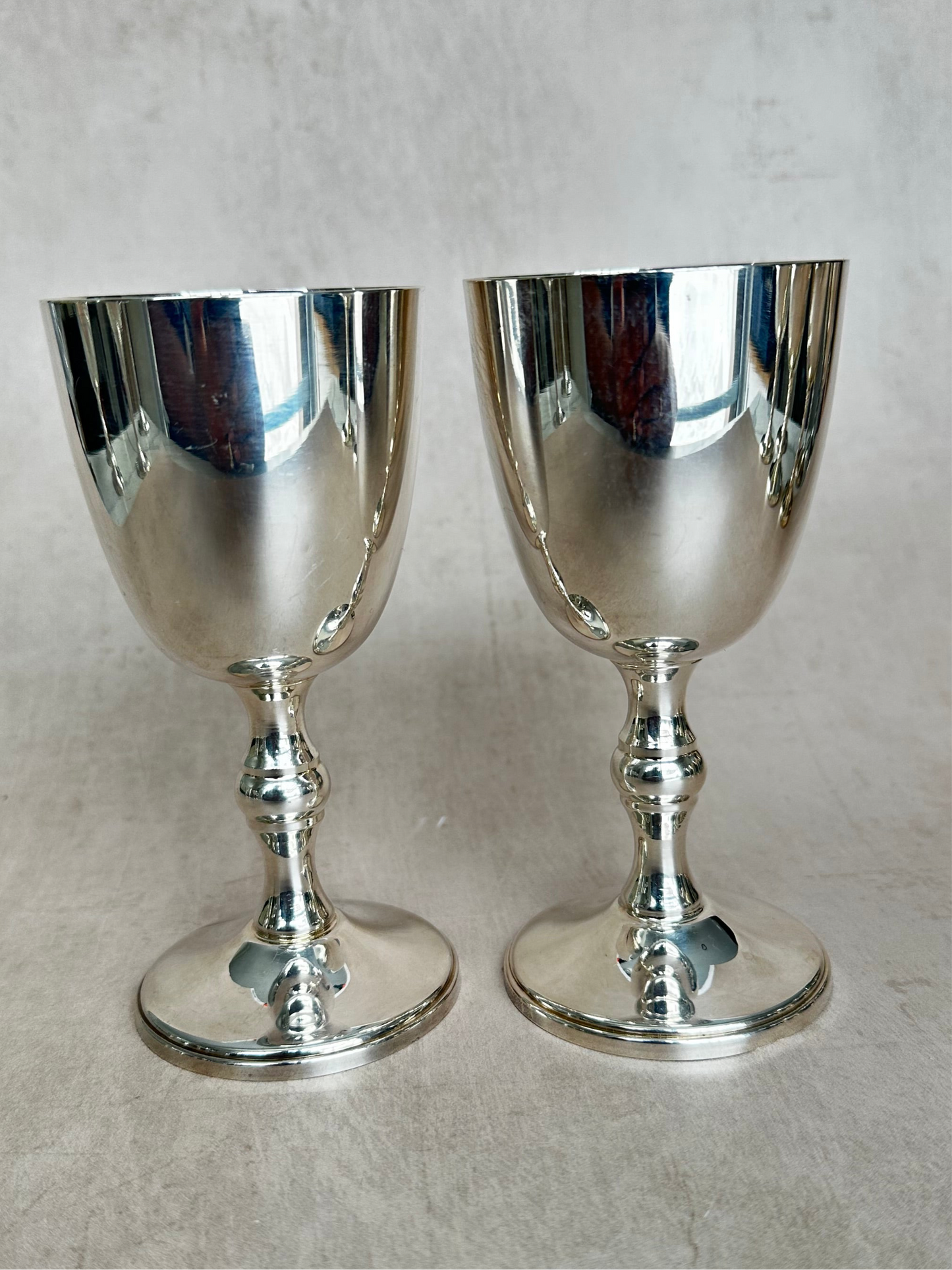 Set of Silver Plated Goblets