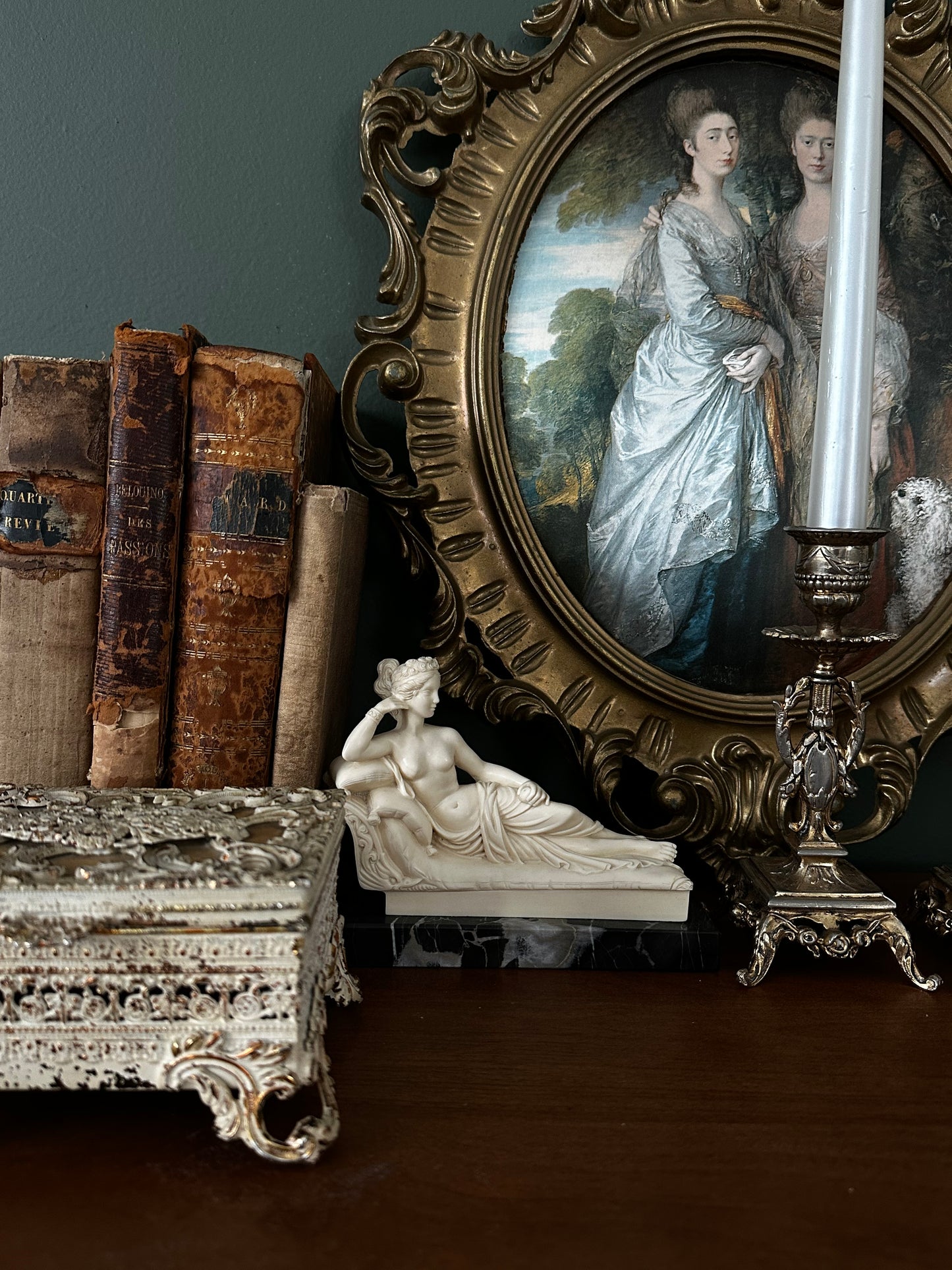 Antique Victorian Picture Framed