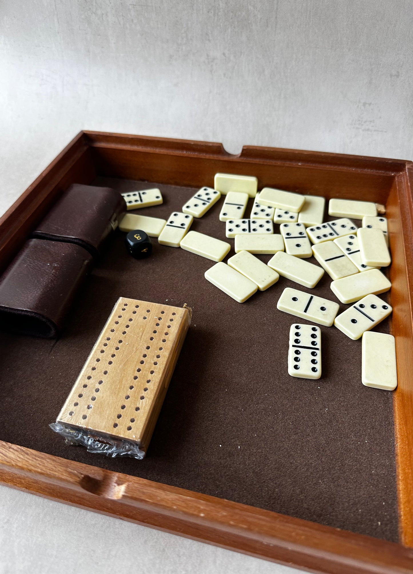 Wooden Chess and domino’s game
