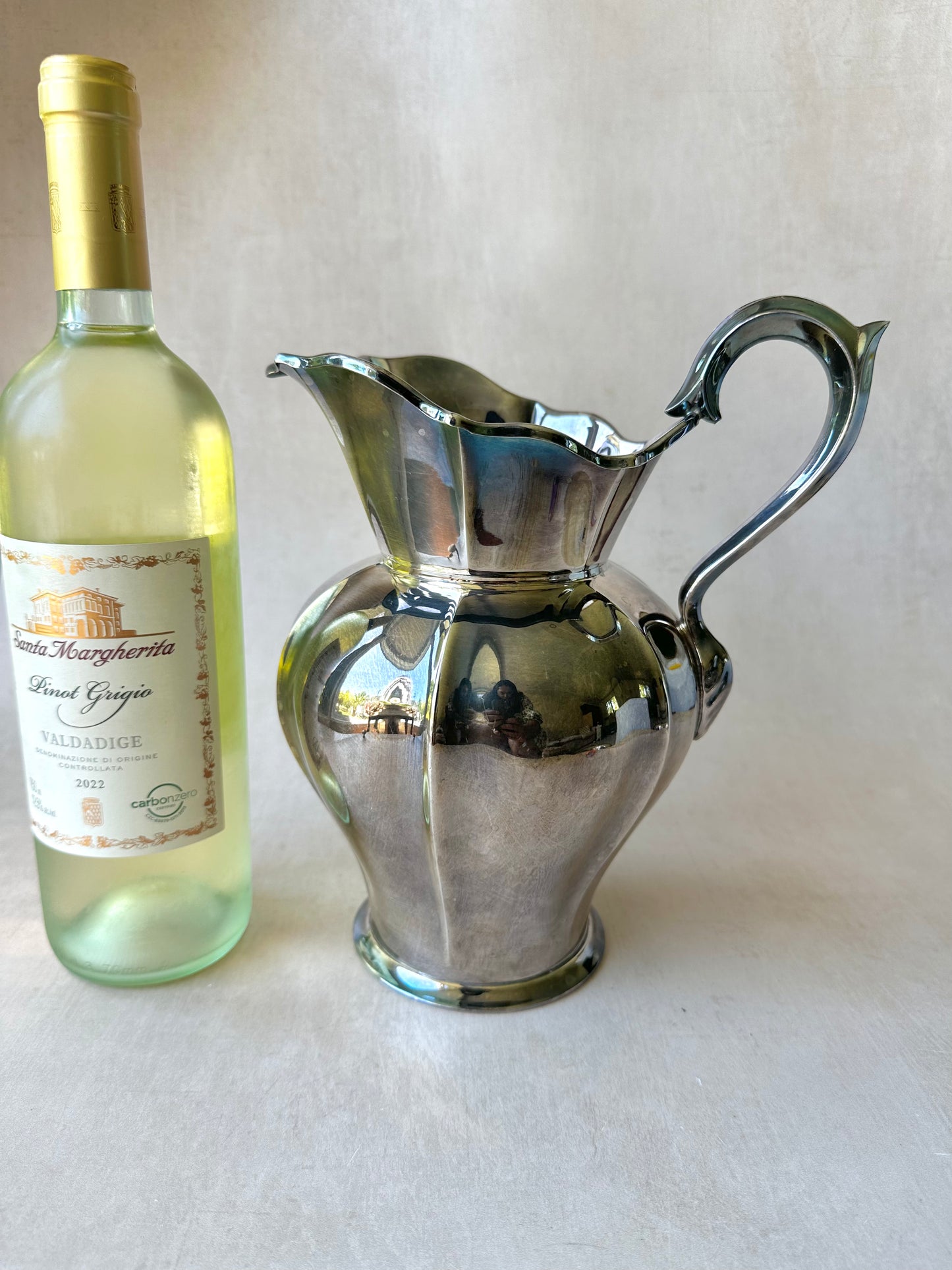 Vintage Silver Plated Water Pitcher