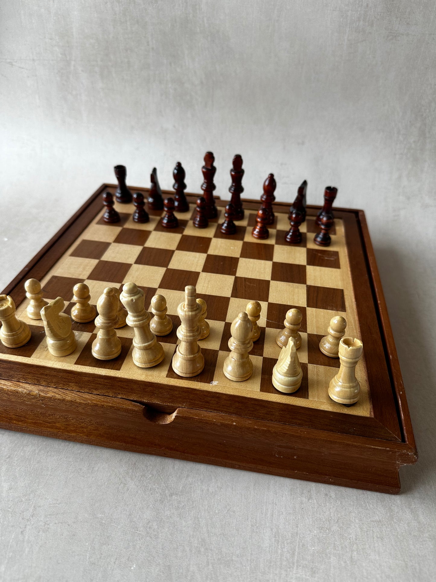 Wooden Chess and domino’s game