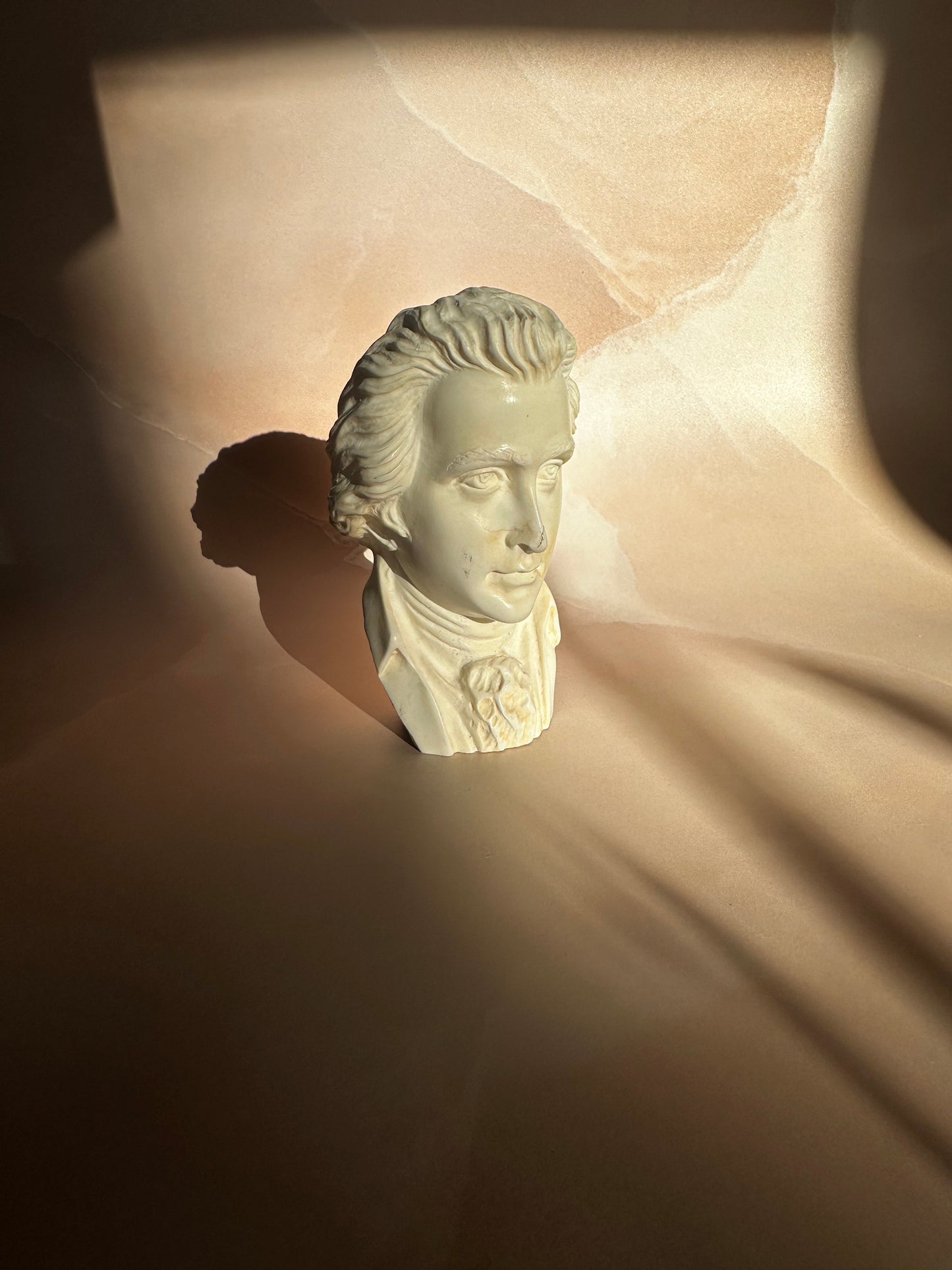 Alabaster Mozart Bust