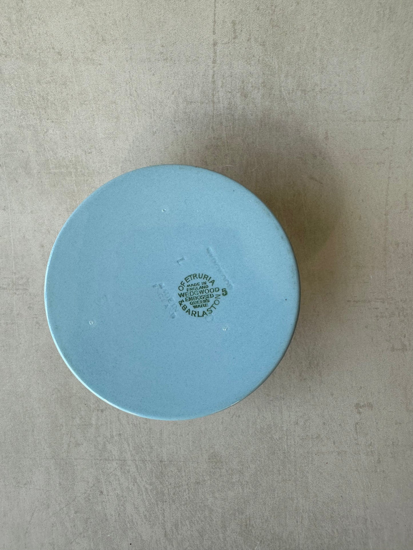 Wedgwood Vintage blue jasper ware candle holder