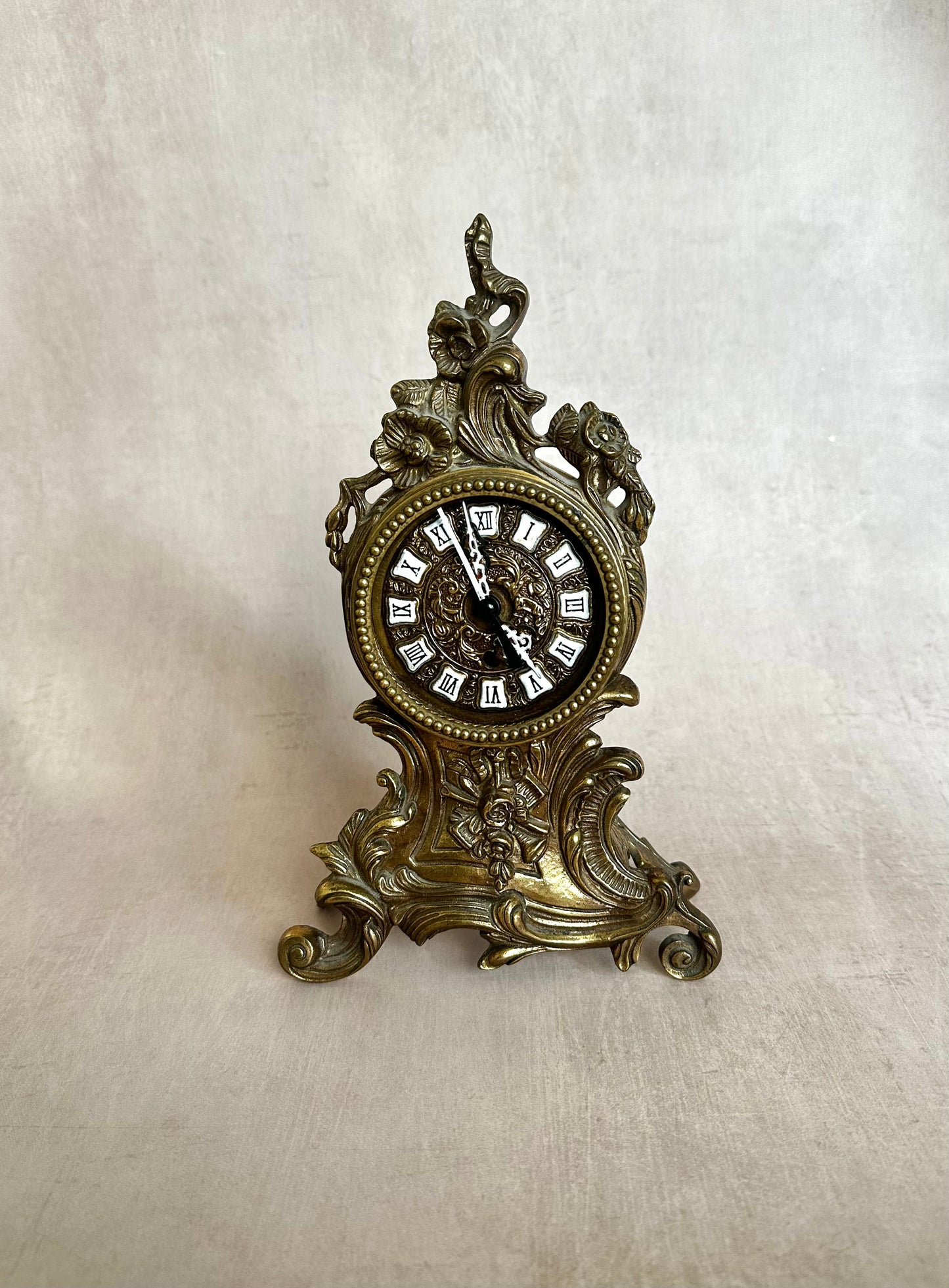 Brass Louis XVI replica clock made in France