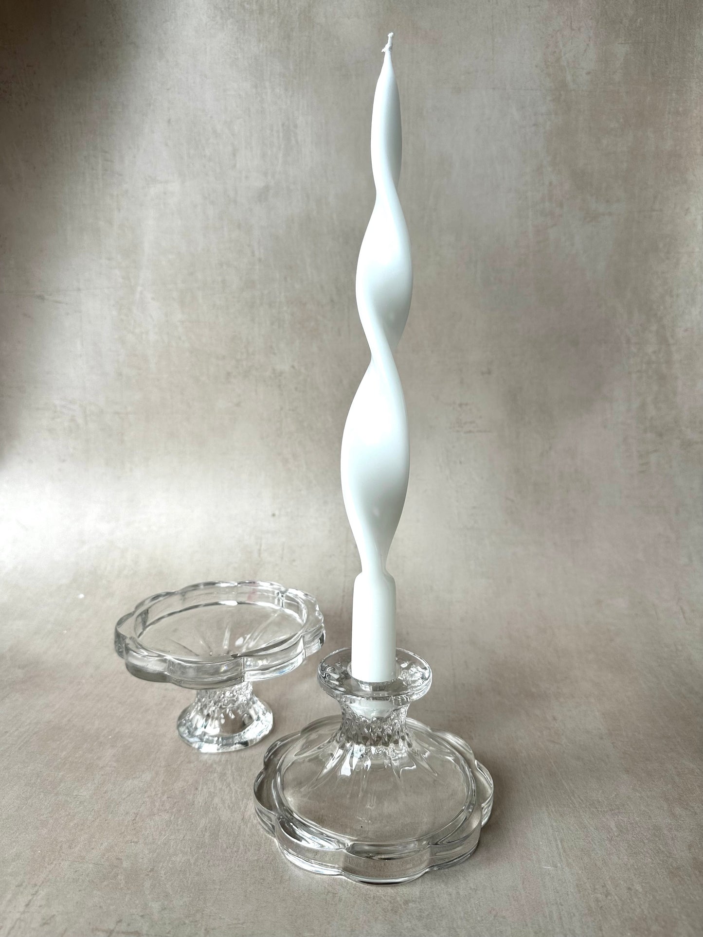 Set of Glass Candle Holder