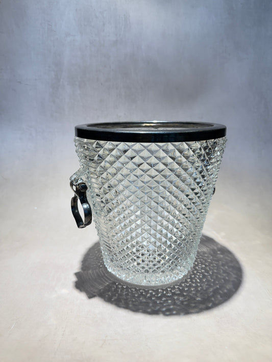 Cut Glass and Silver Plated Champagne Cooler