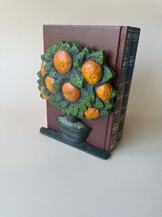 Iron Orange Tree Bookend
