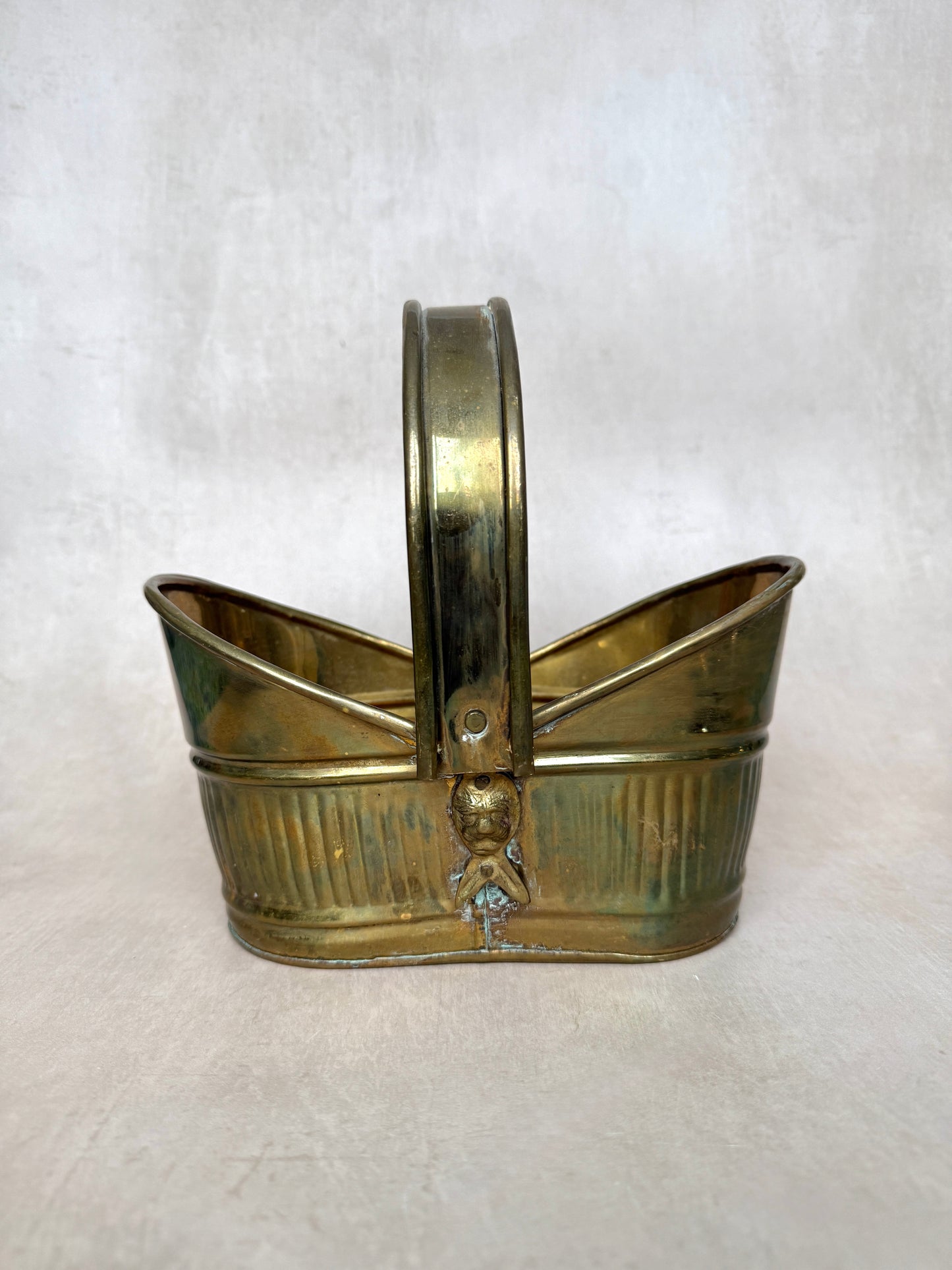Vintage Brass Basket