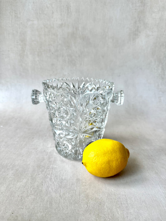 Seau à vin en cristal vintage