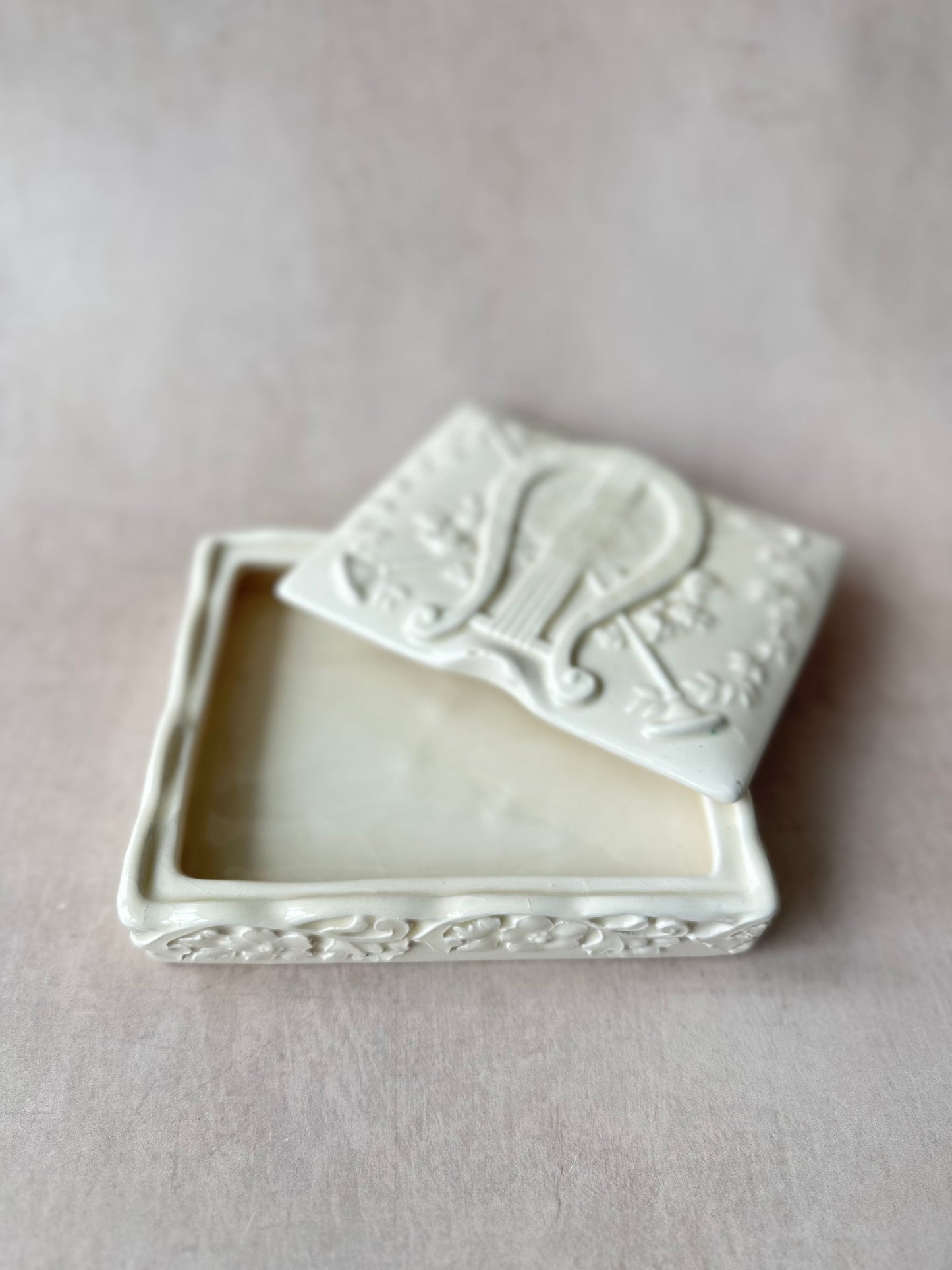 Vintage Ceramic Box with Lid