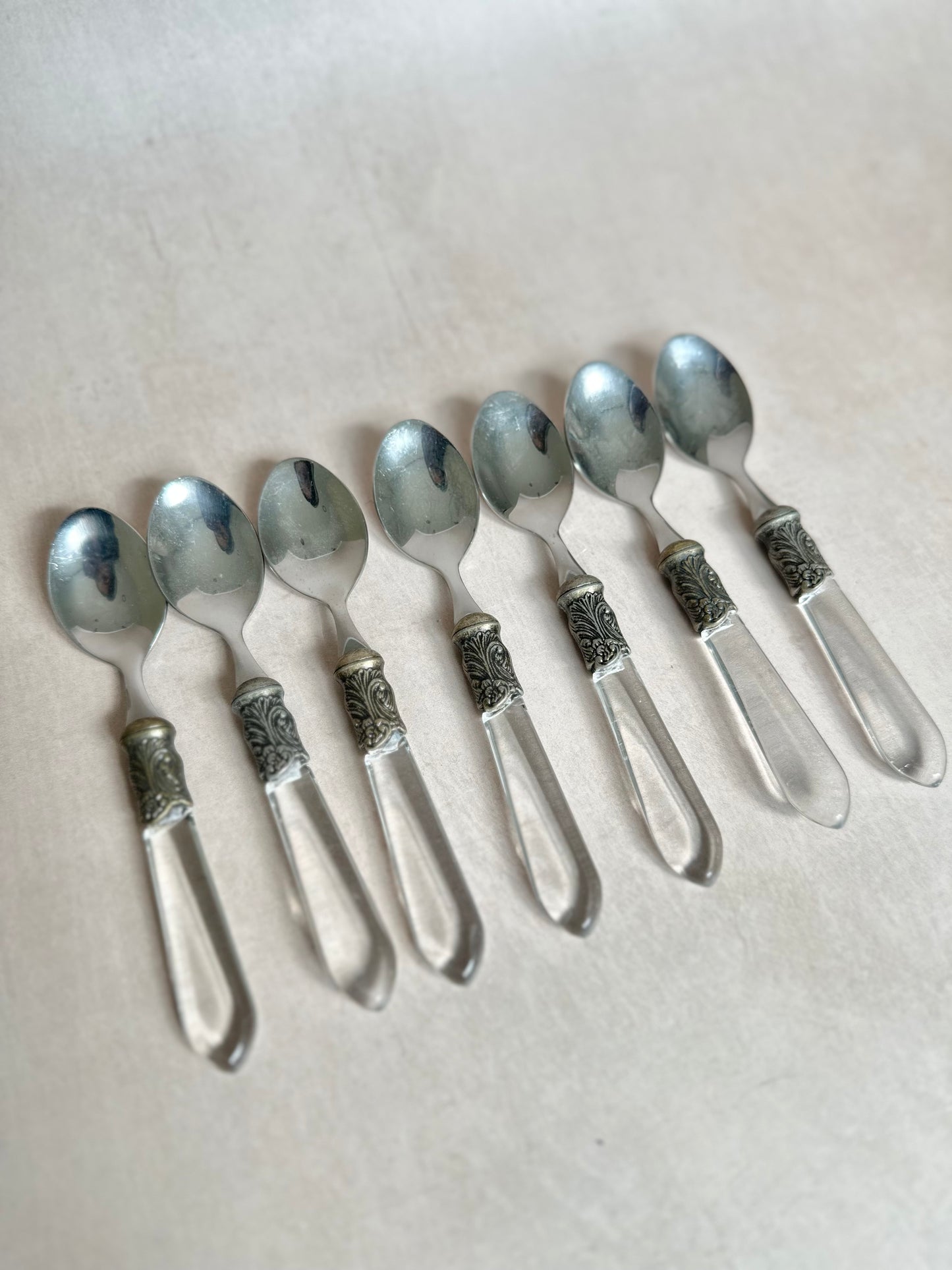 7 Vintage Dessert Spoons