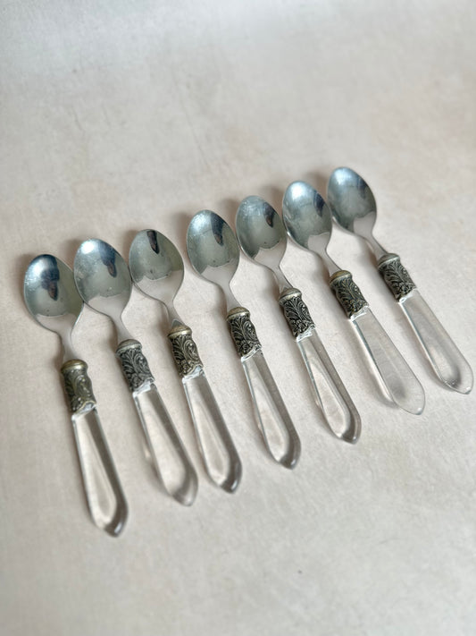 7 Vintage Dessert Spoons