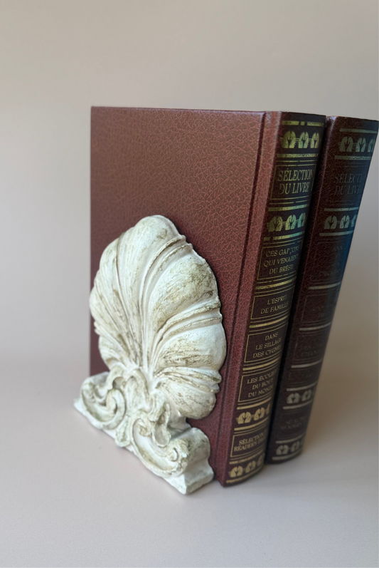 Single Wooden Seashell Bookend
