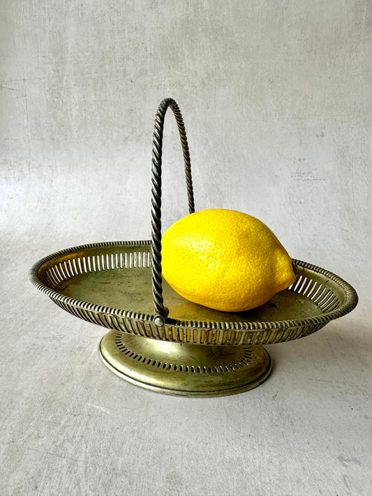 Multi-Use Brass Dish with Handle