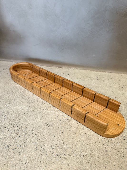 Wooden baguette cutter