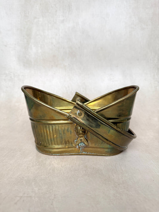 Vintage Brass Basket