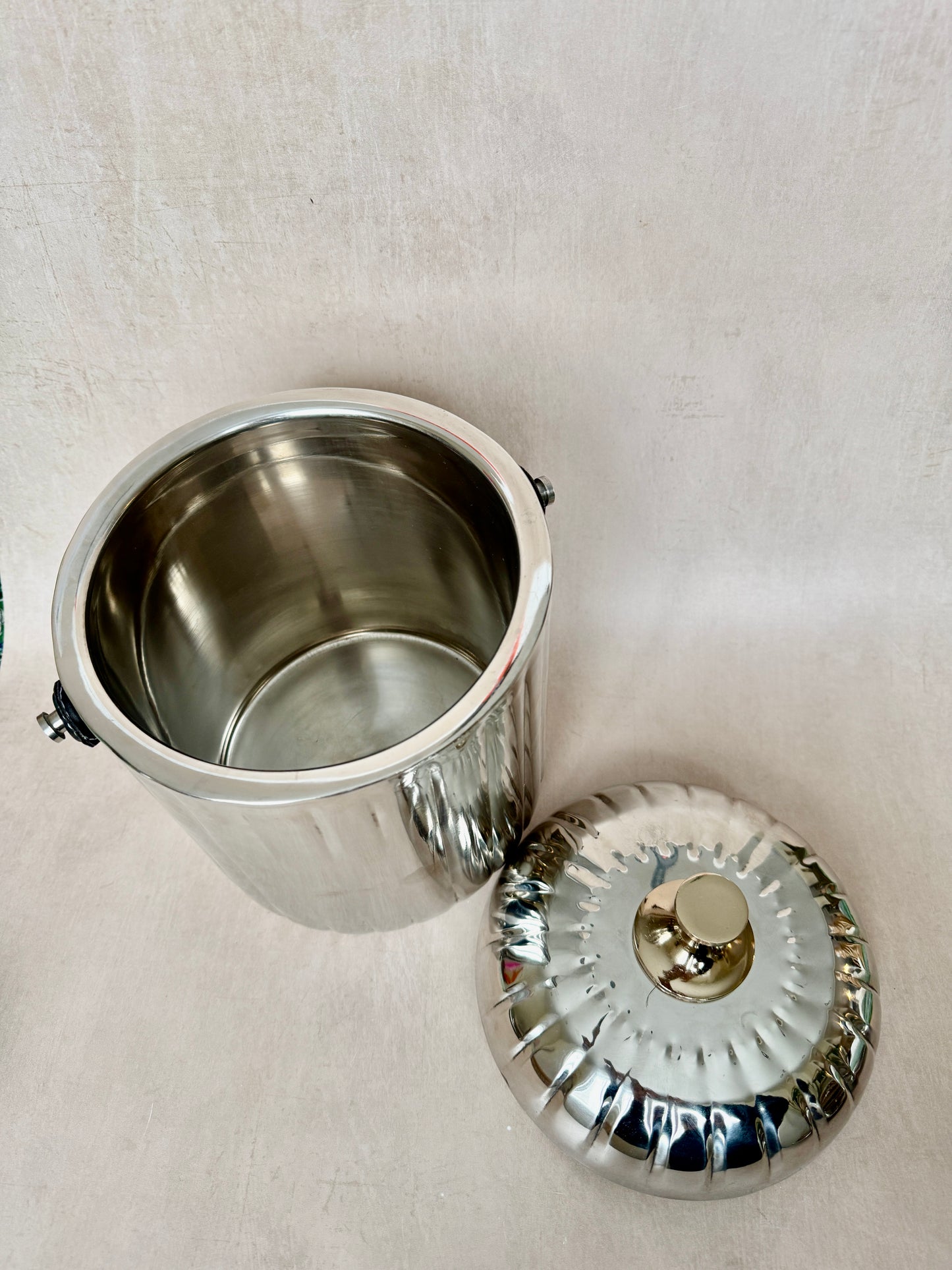 Vintage Stainless Steel Ice Bucket