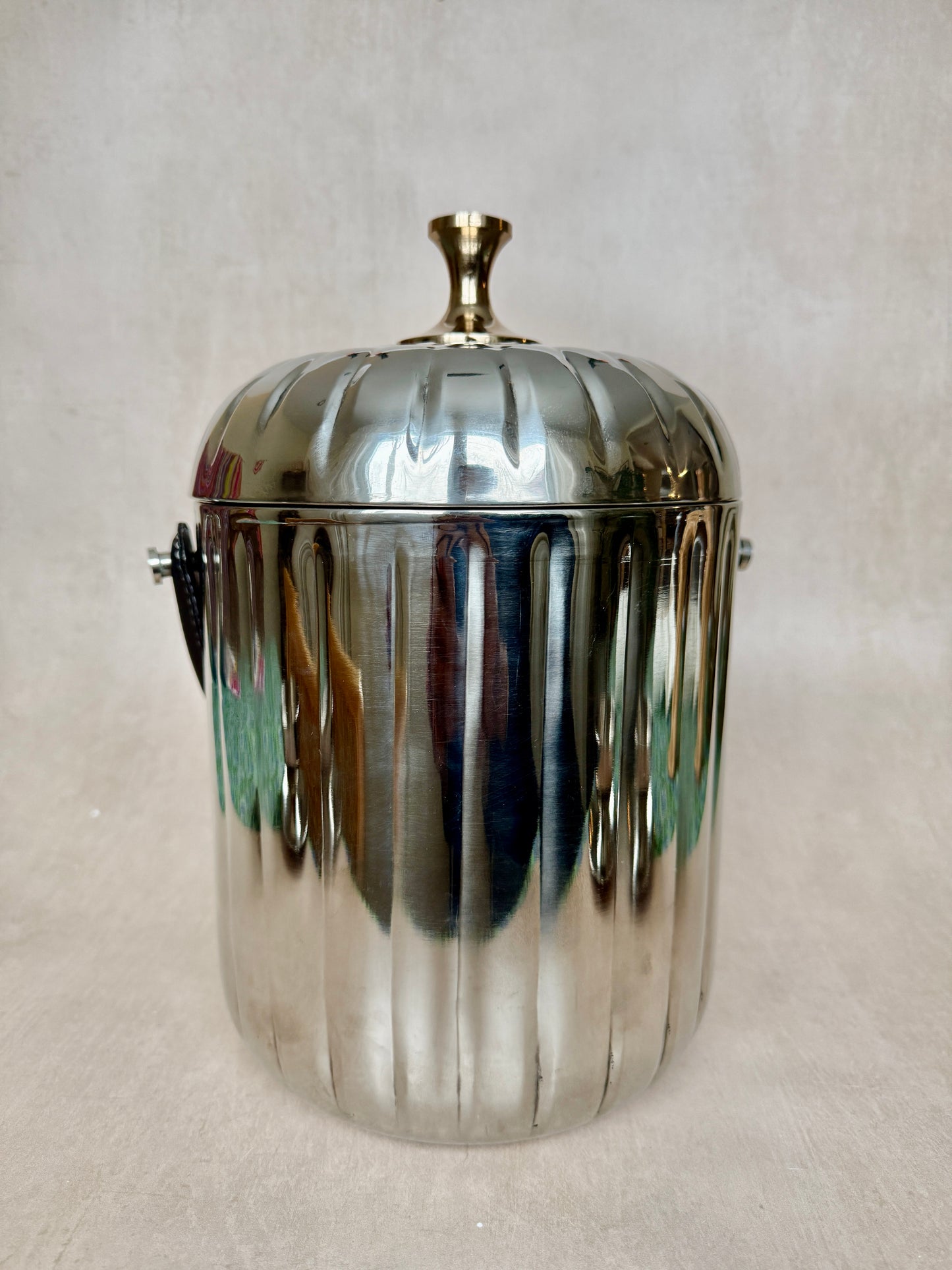 Vintage Stainless Steel Ice Bucket