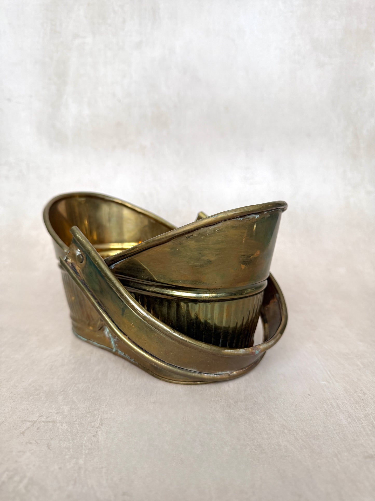 Vintage Brass Basket