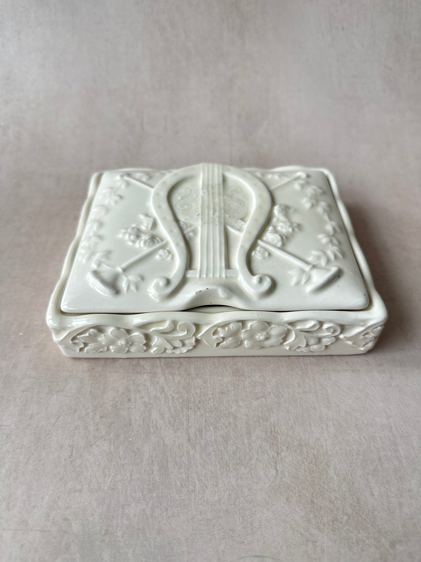 Vintage Ceramic Box with Lid