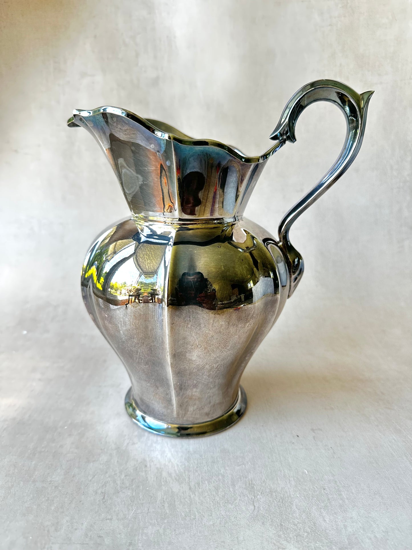 Vintage Silver Plated Water Pitcher