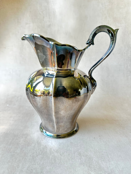 Vintage Silver Plated Water Pitcher