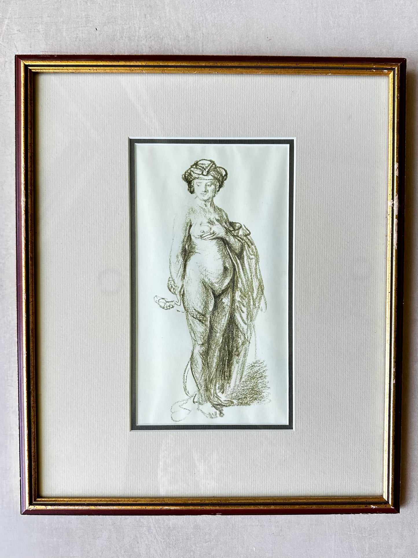 Female Nude with Snake (Cleopatra) Print