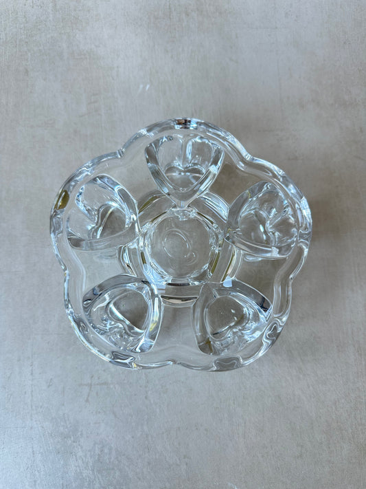 Bougeoir en forme de cœur pour 5 bougies