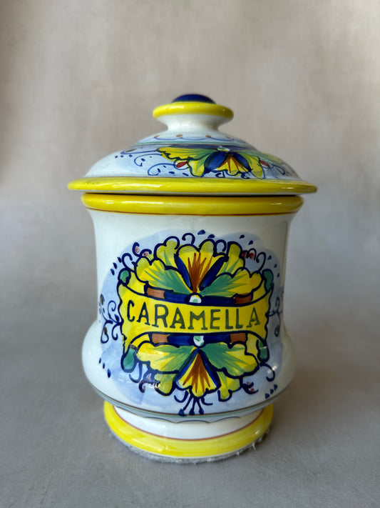 Pot ou vase à biscuits « Caramella » d'inspiration italienne
