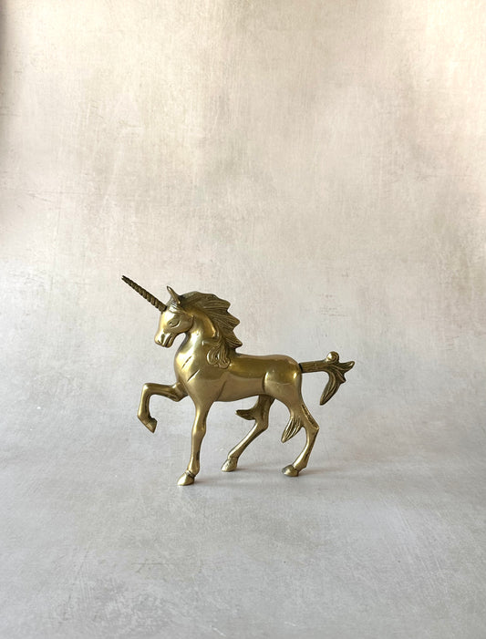 Statue de licorne en laiton grande taille